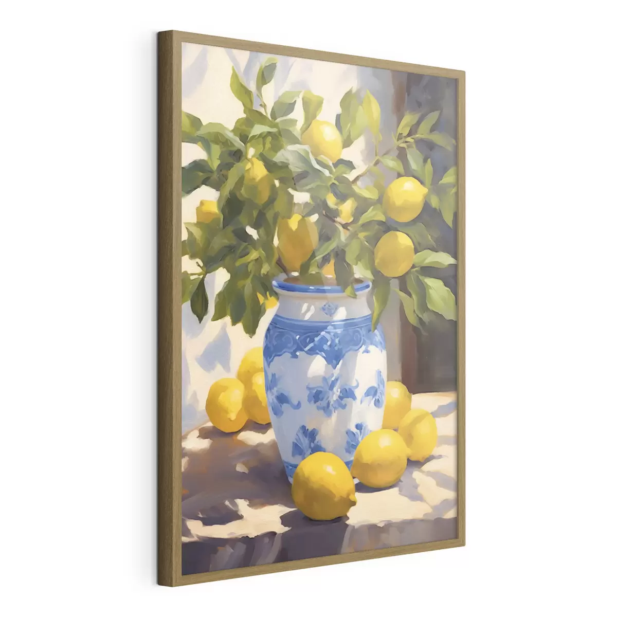 Poster Vase et citrons f41790