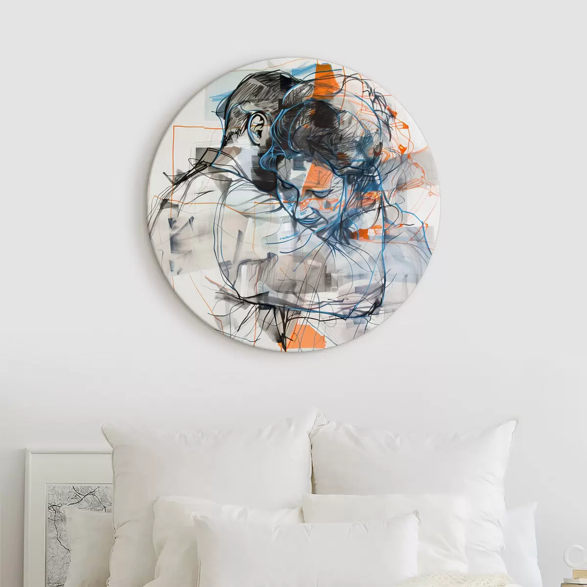 Tableaux rondes Embrasser r39906