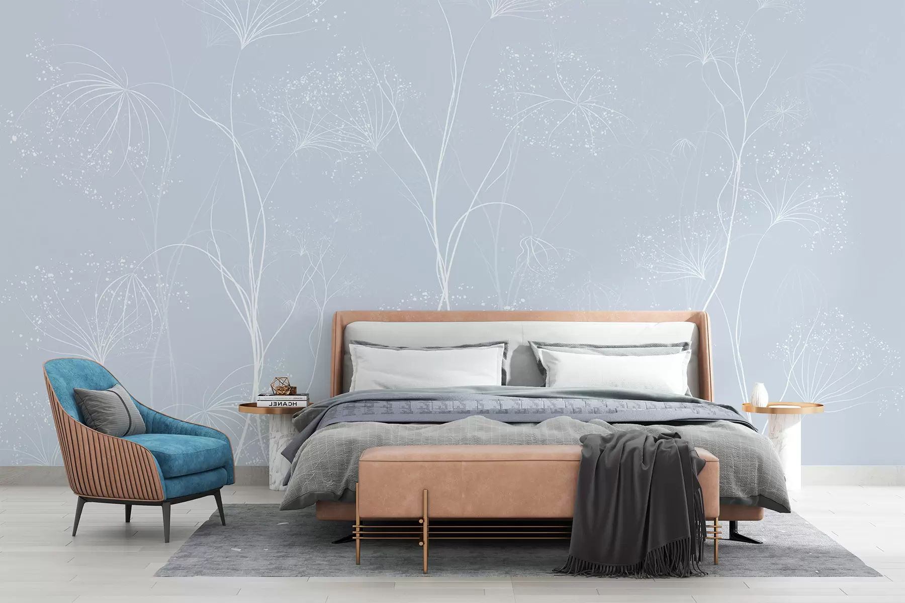 Papier peint Motifs floraux légers w02422v2