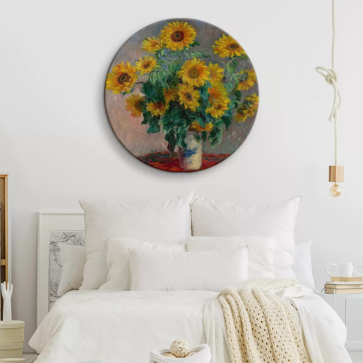 Tableaux rondes Tournesols. Vincent Van Gogh r12312