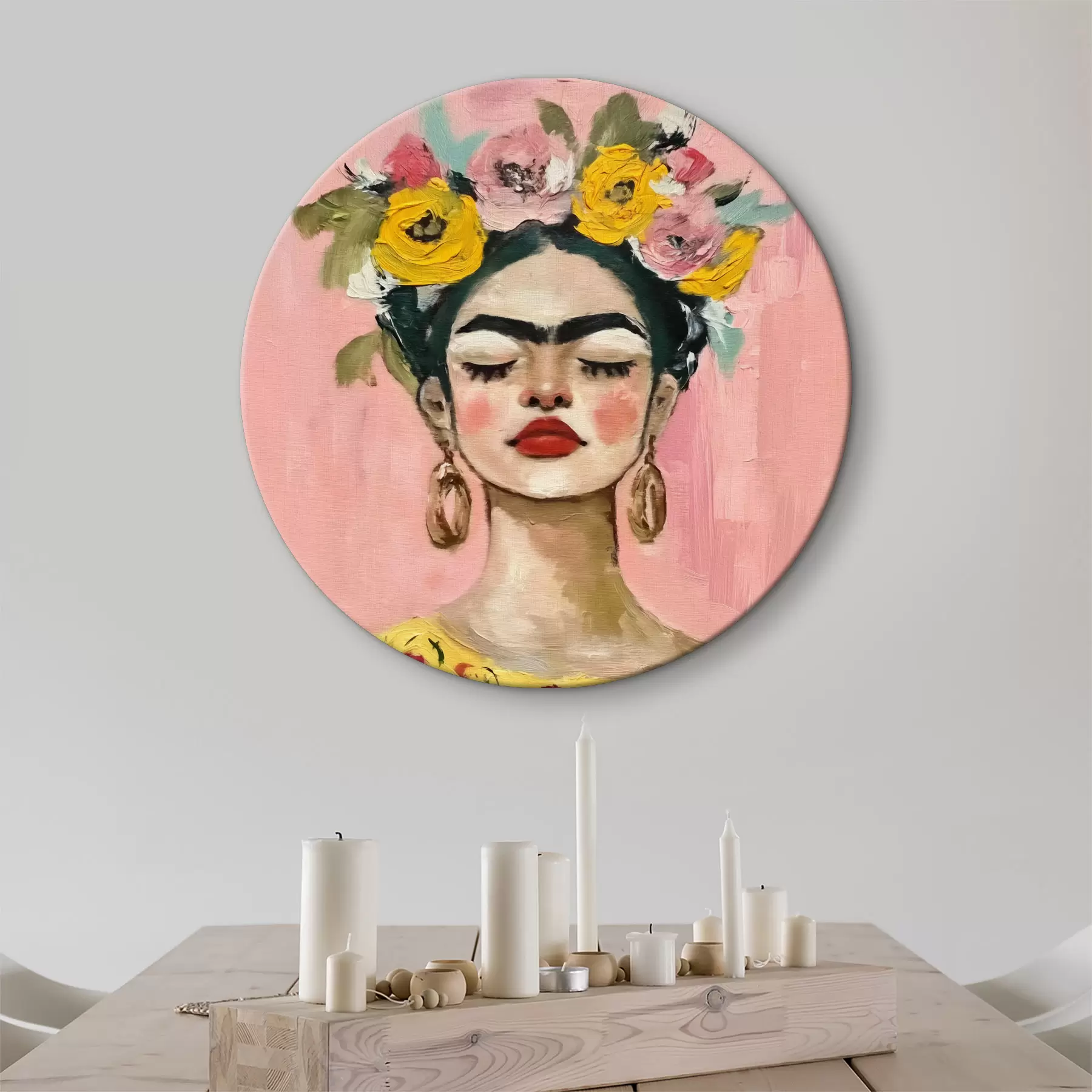 Tableau Texture imprimée Frida Kahlo r38292