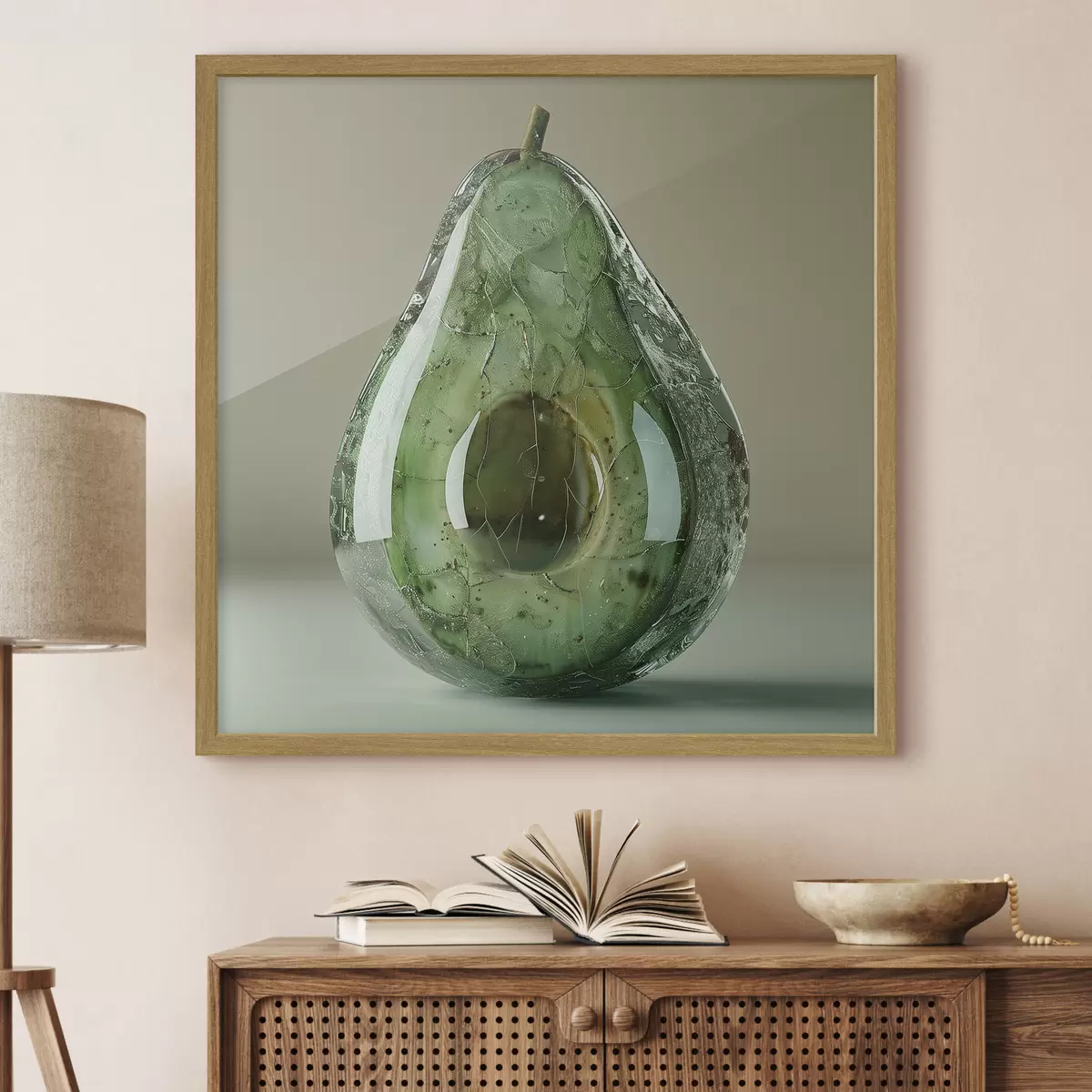 Poster Légumes, avocat en verre f42068