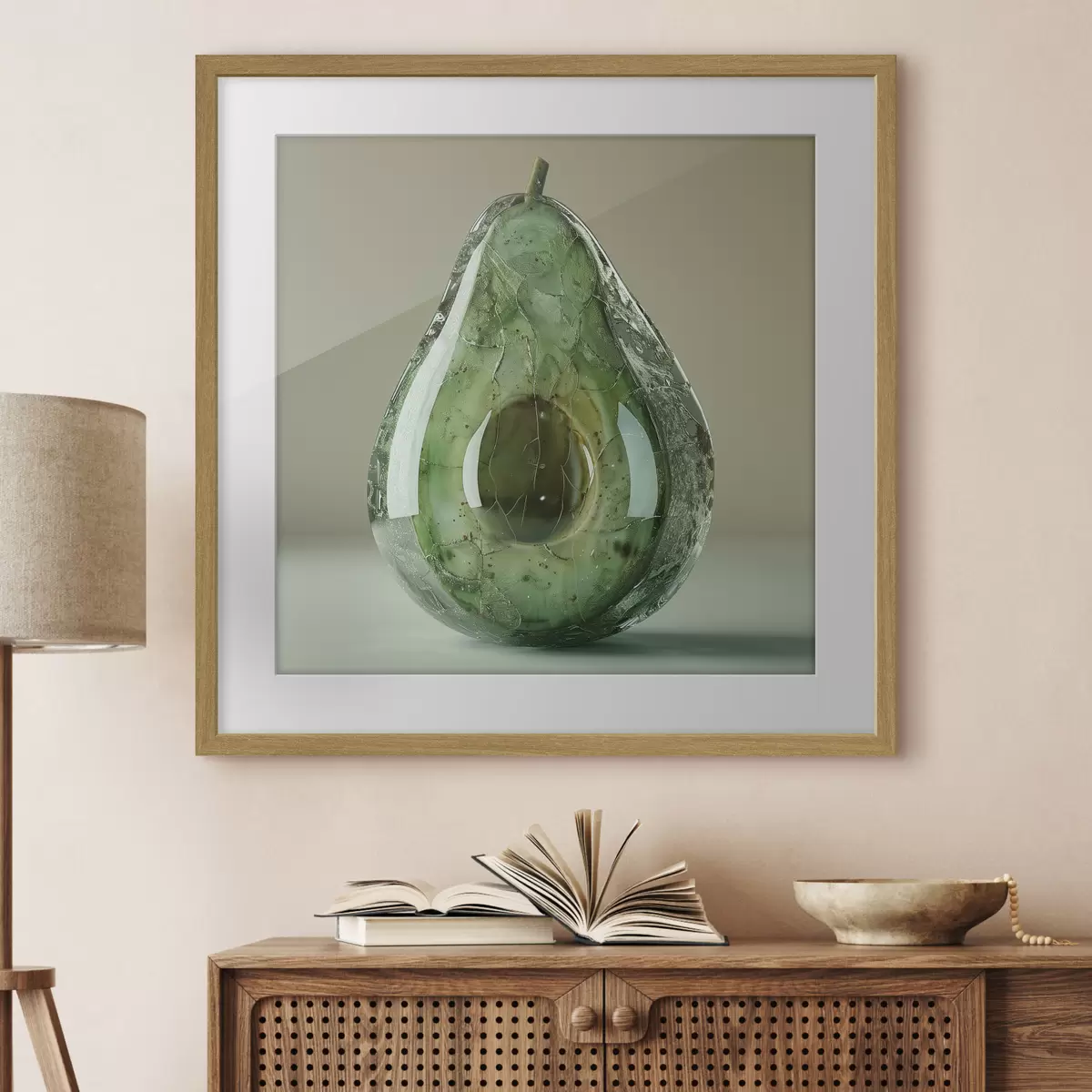 Poster Légumes, avocat en verre f42068