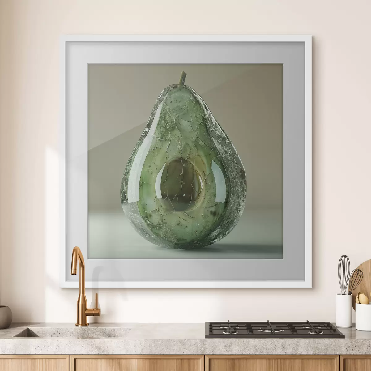 Poster Légumes, avocat en verre f42068