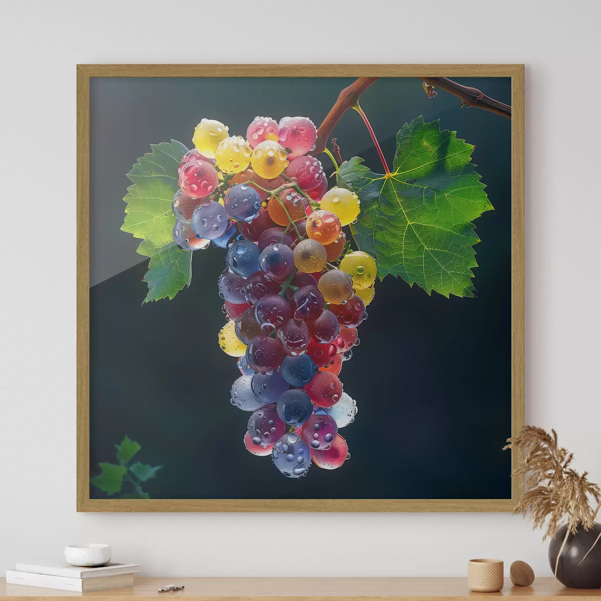 Poster Fruits, grappe de raisin f42071