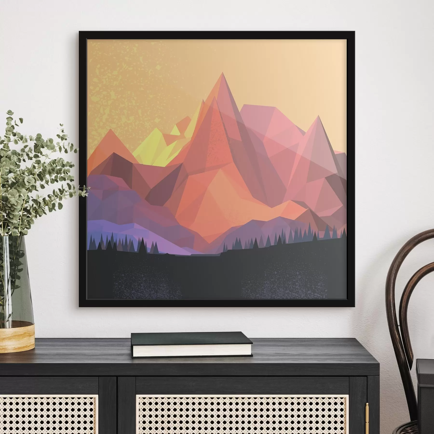 Papier peint Chaîne de montagnes en polyéthylène f37638