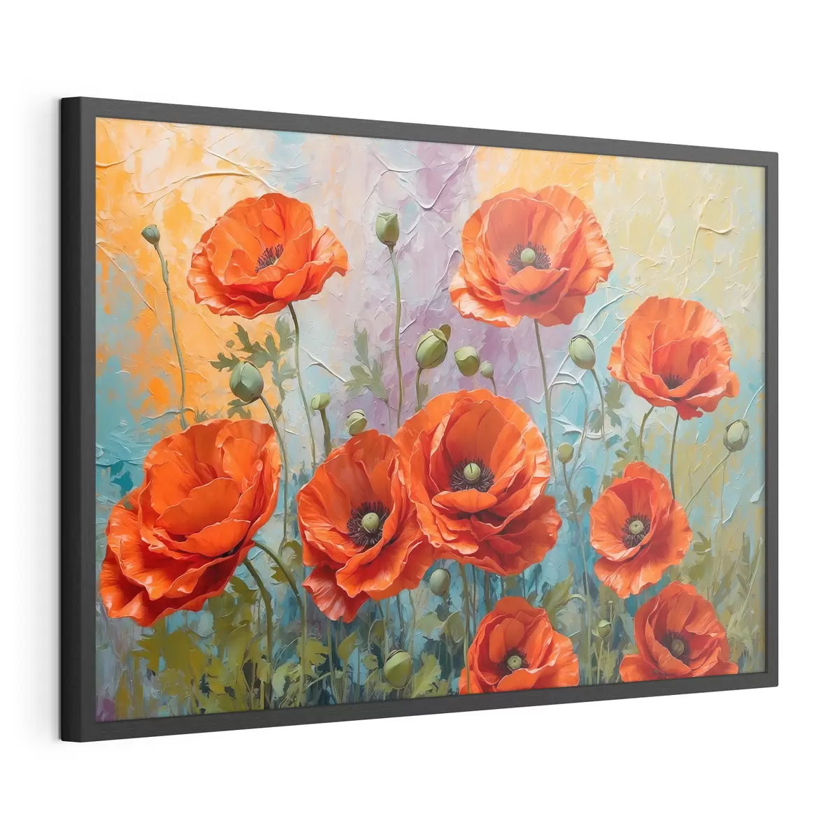 Poster Image montrant des fleurs rouges f37805