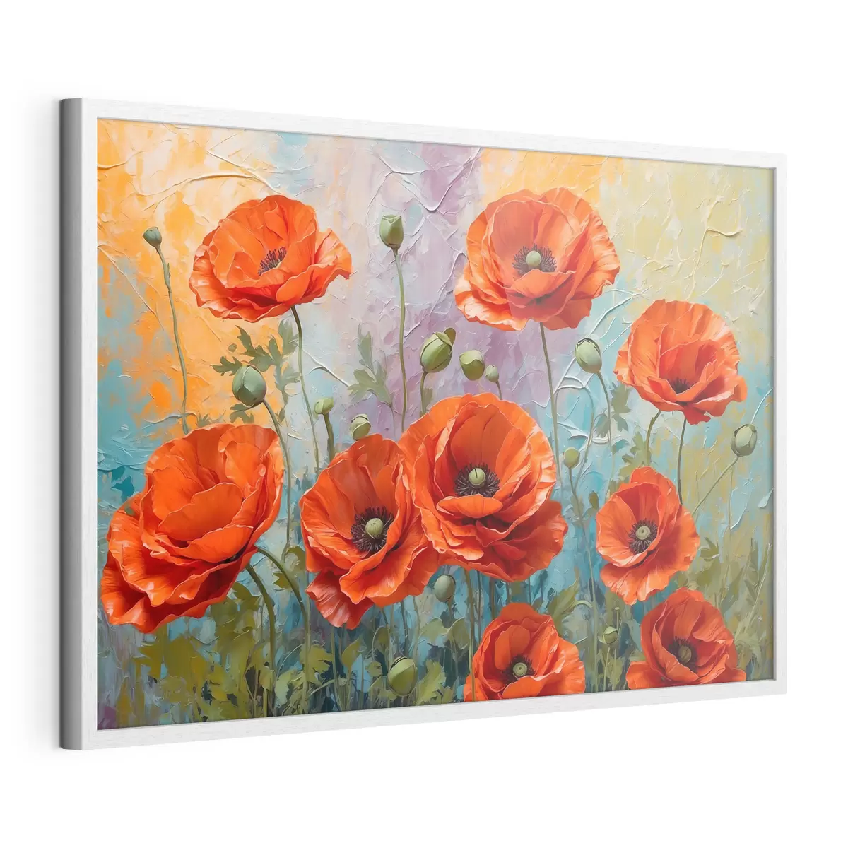 Poster Image montrant des fleurs rouges f37805
