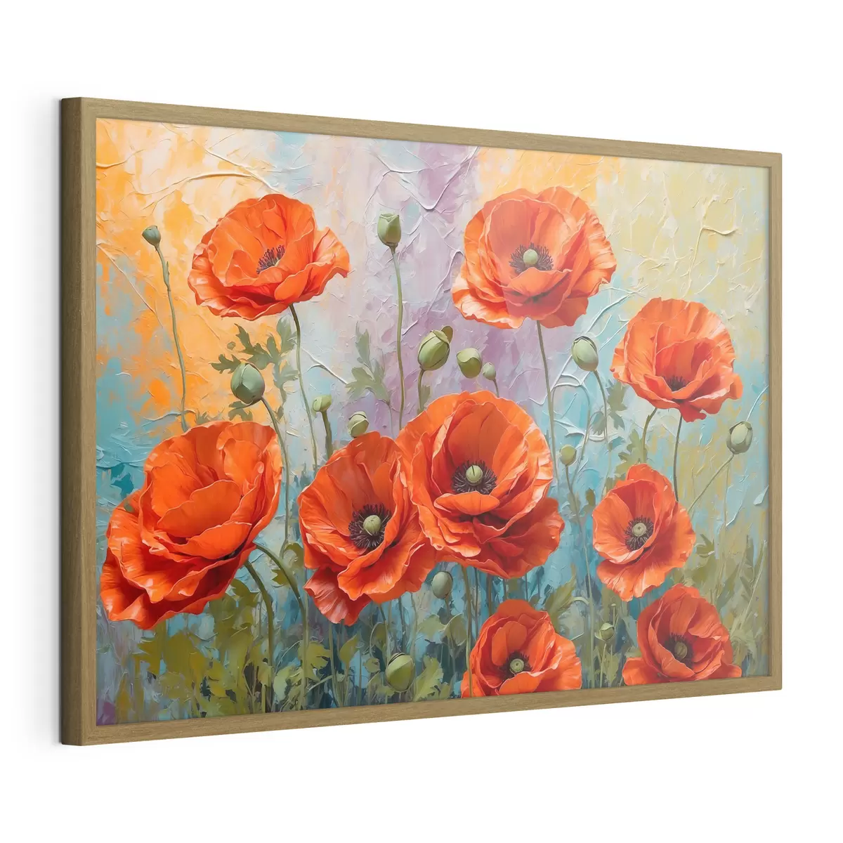 Poster Image montrant des fleurs rouges f37805