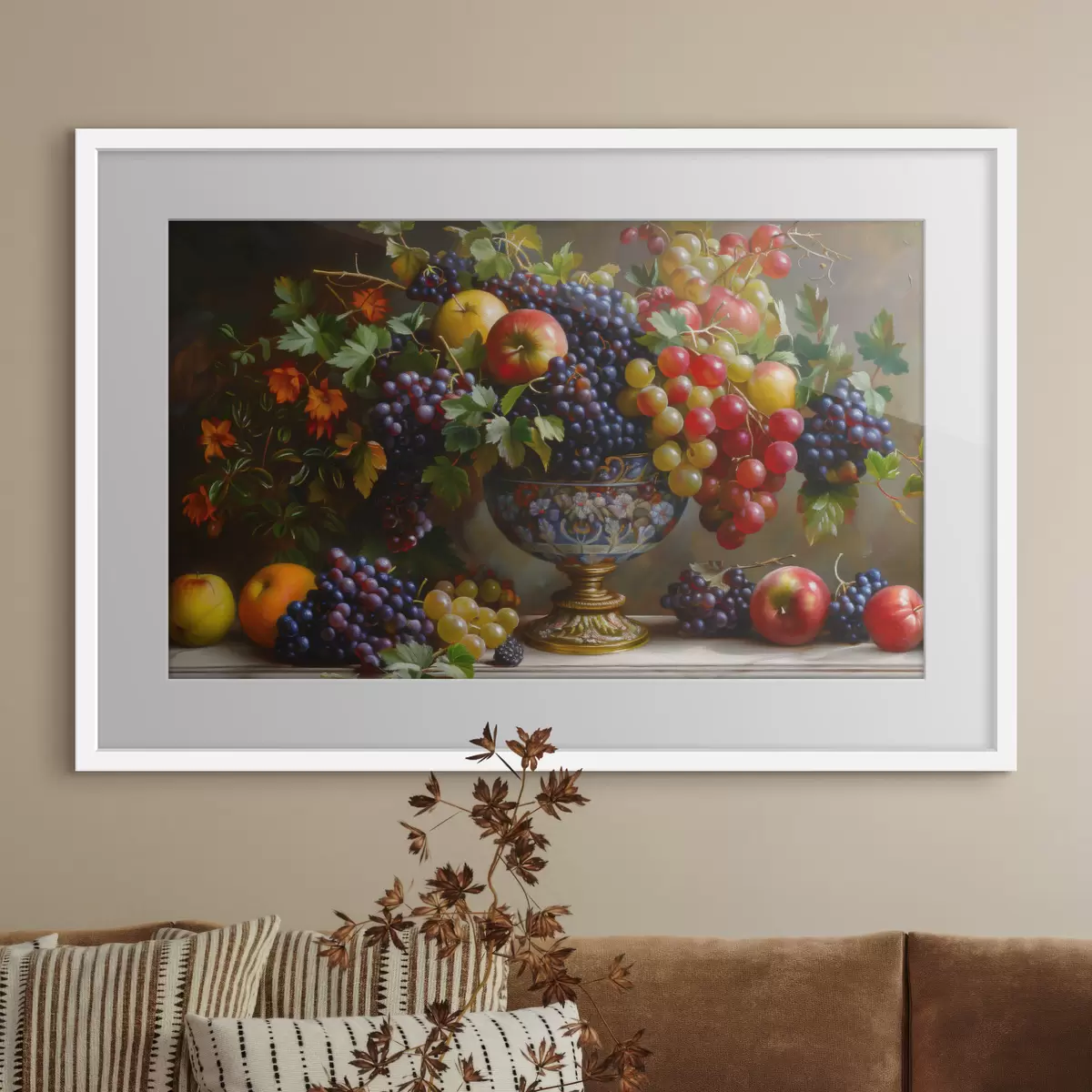 Poster Image montrant des fruits dans un vase f38468