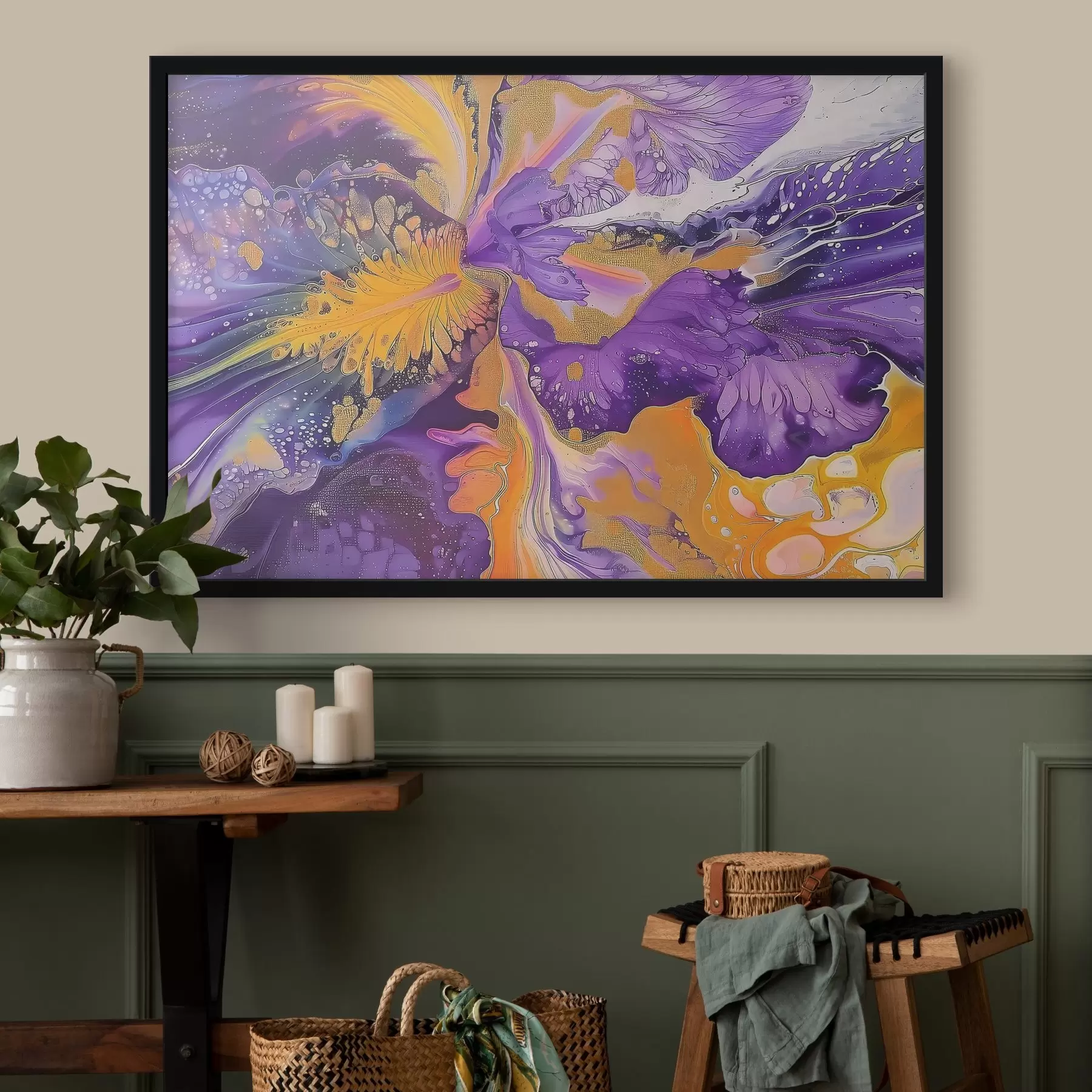 Papier peint Des couleurs vibrantes dans un flux hypnotique f38638