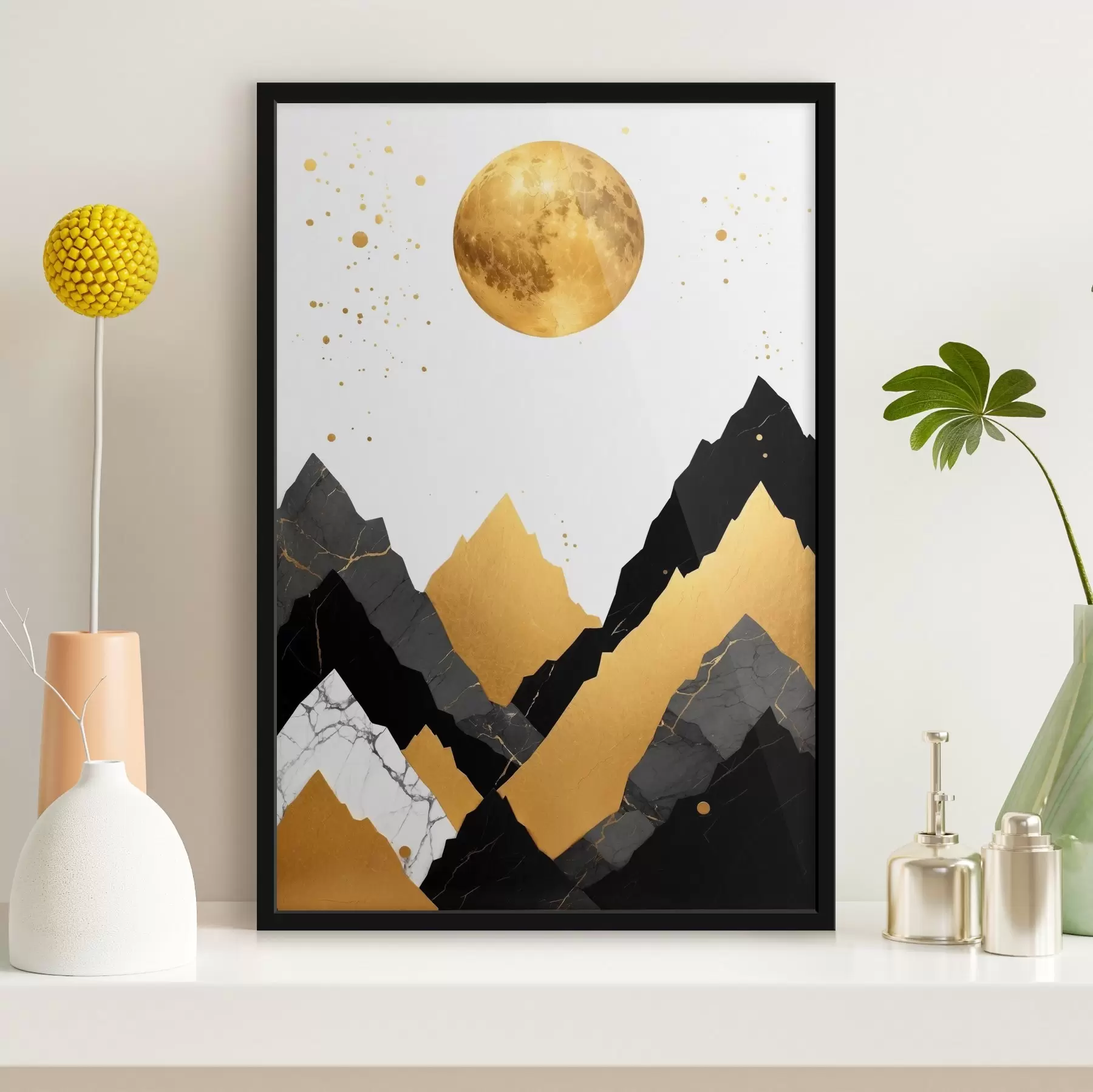 Papier peint Paysage abstrait de montagne paradisiaque f36637