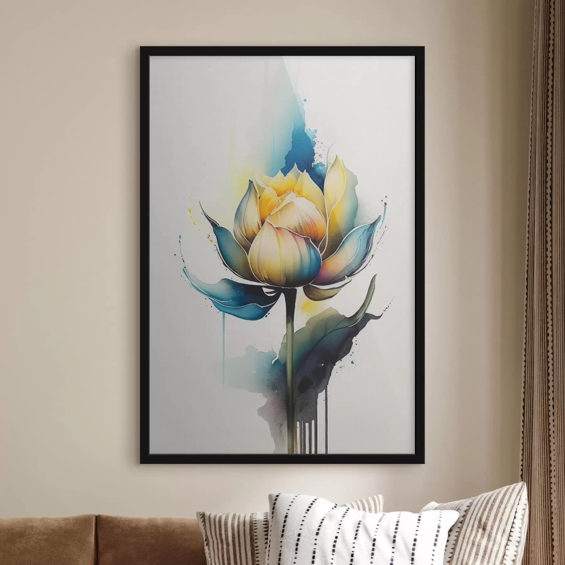 Papier peint Peinture d'une fleur f37181