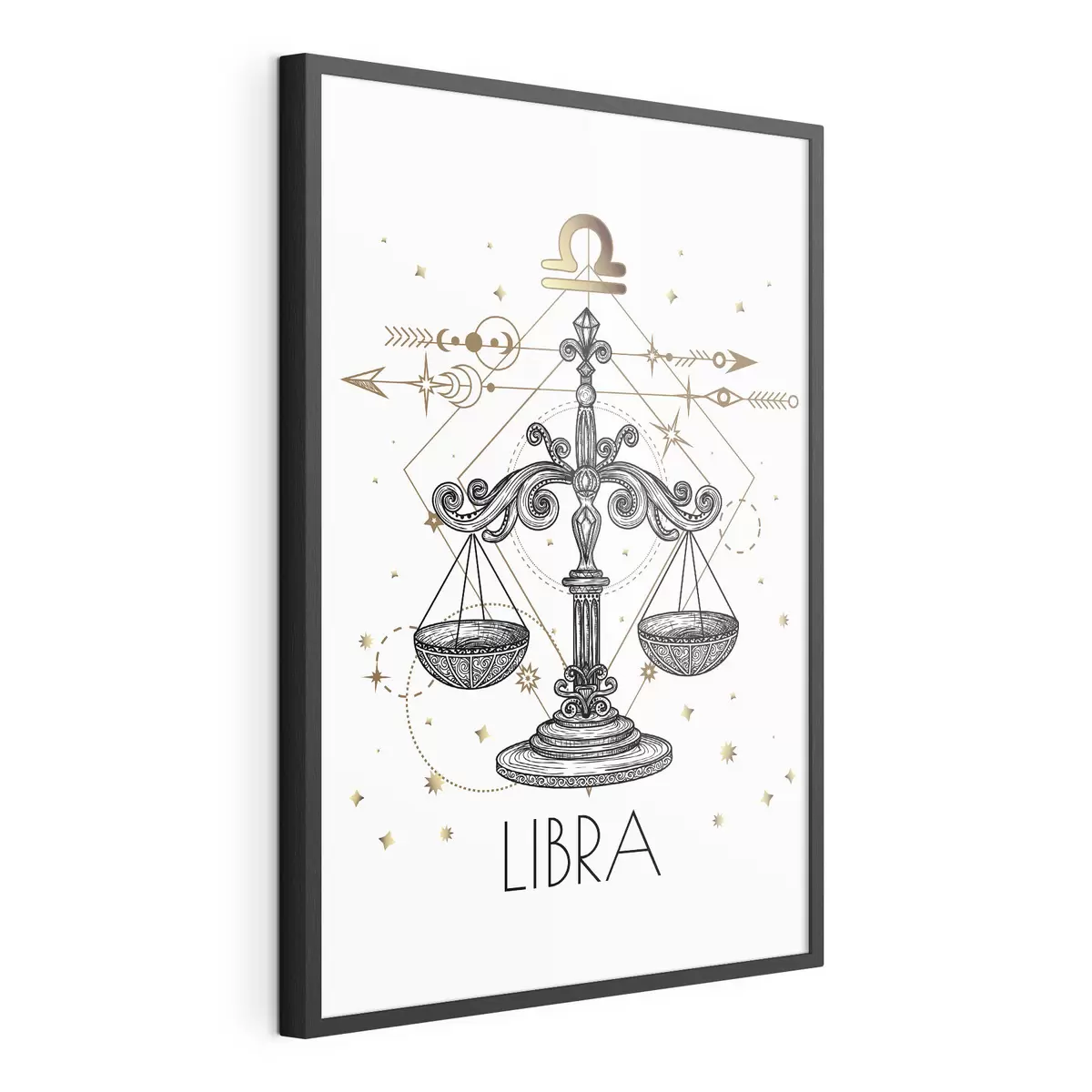 Poster Dessin du signe astrologique de la Balance f37305
