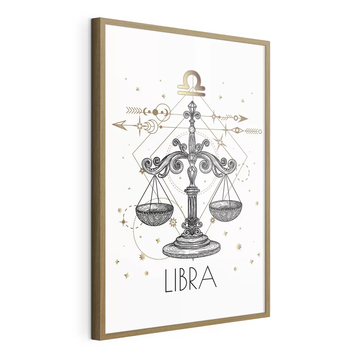 Poster Dessin du signe astrologique de la Balance f37305
