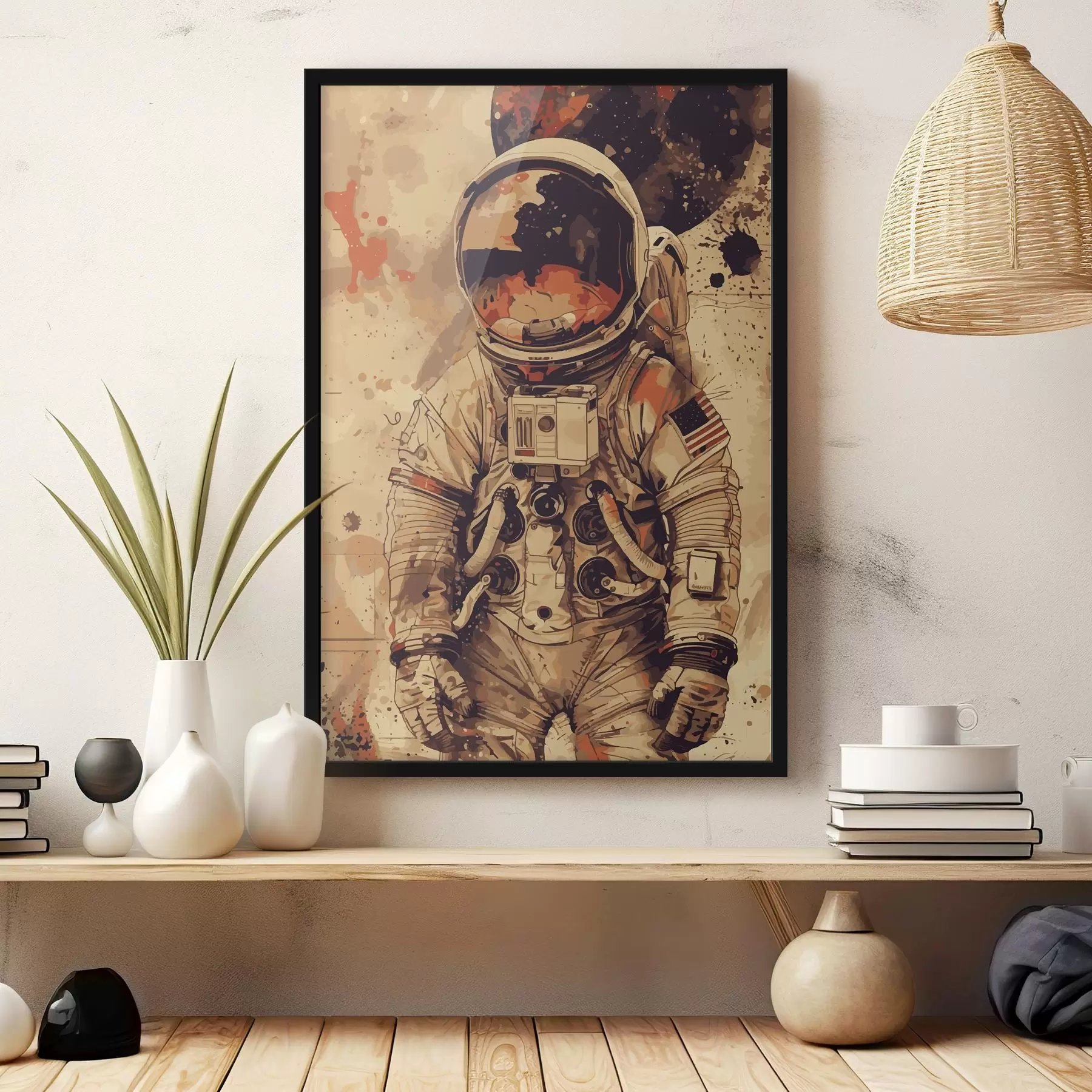 Papier peint Astronaute en combinaison spatiale f38315