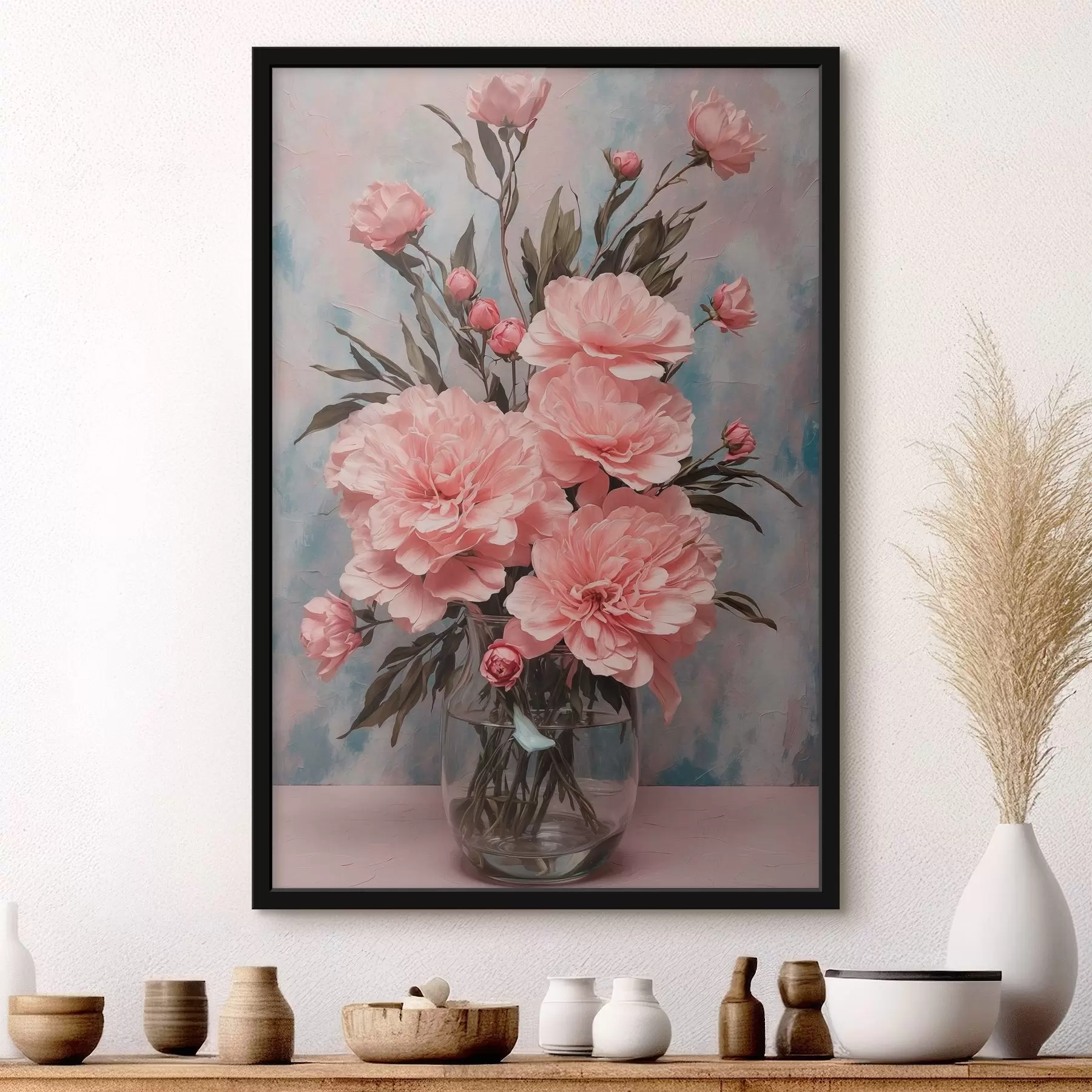 Papier peint Fleurs délicates dans un vase en verre f38738