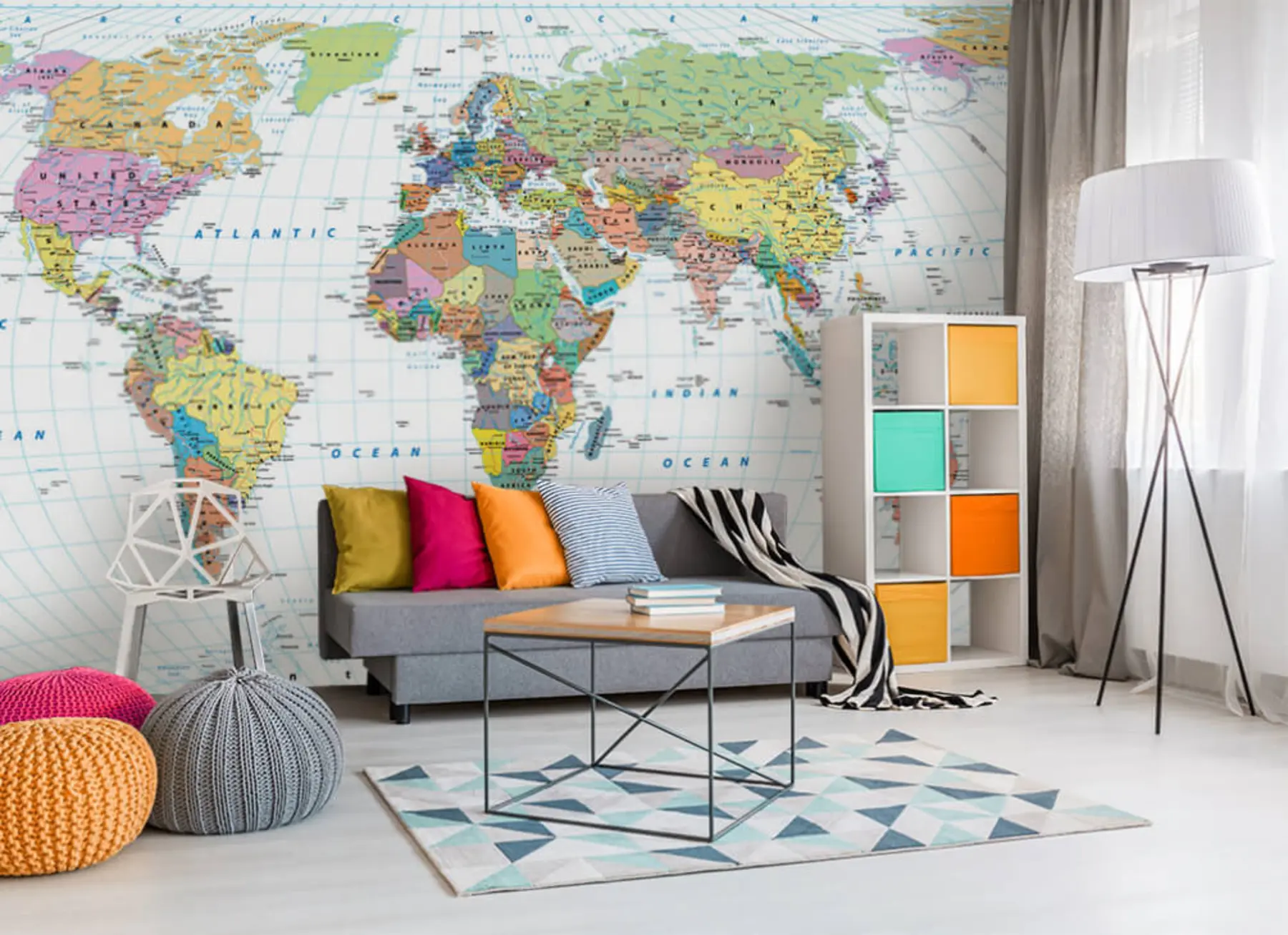 Papier peint Carte du monde u39479