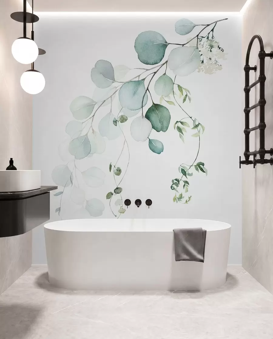Papier peint Branche avec feuilles u51026