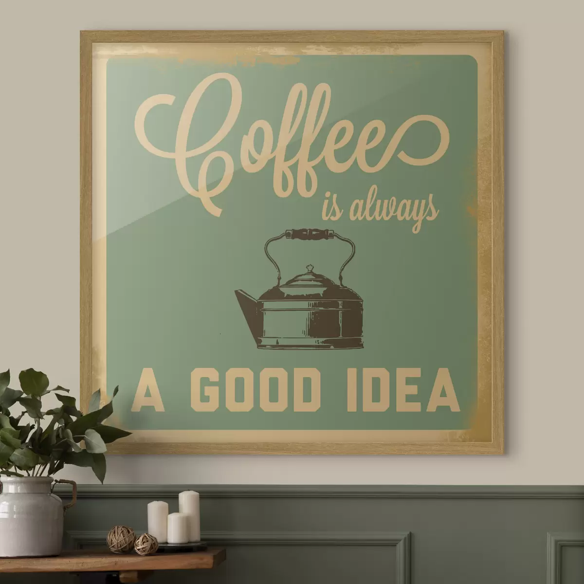 Poster Café et joie f07842