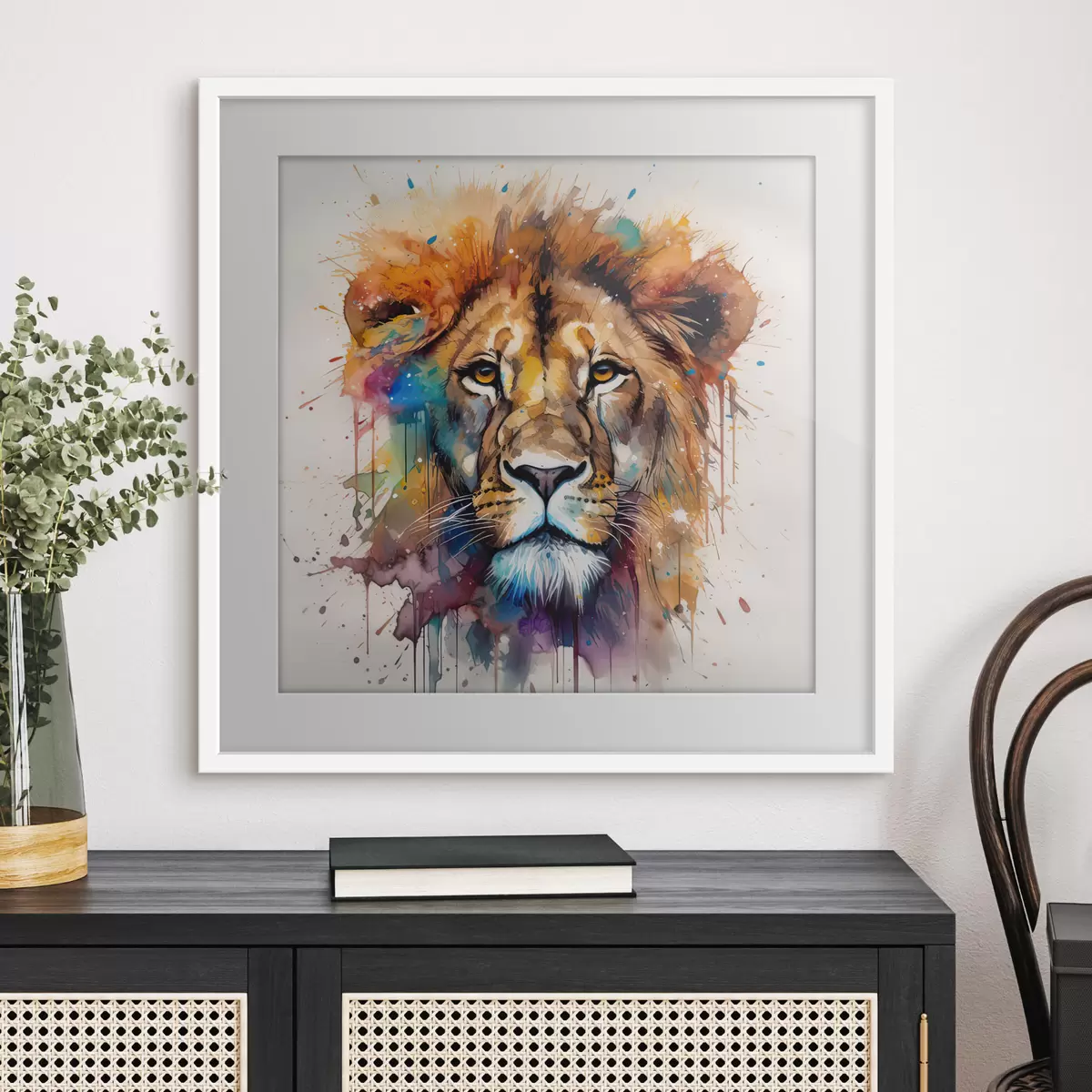 Poster Lion et liberté f32325