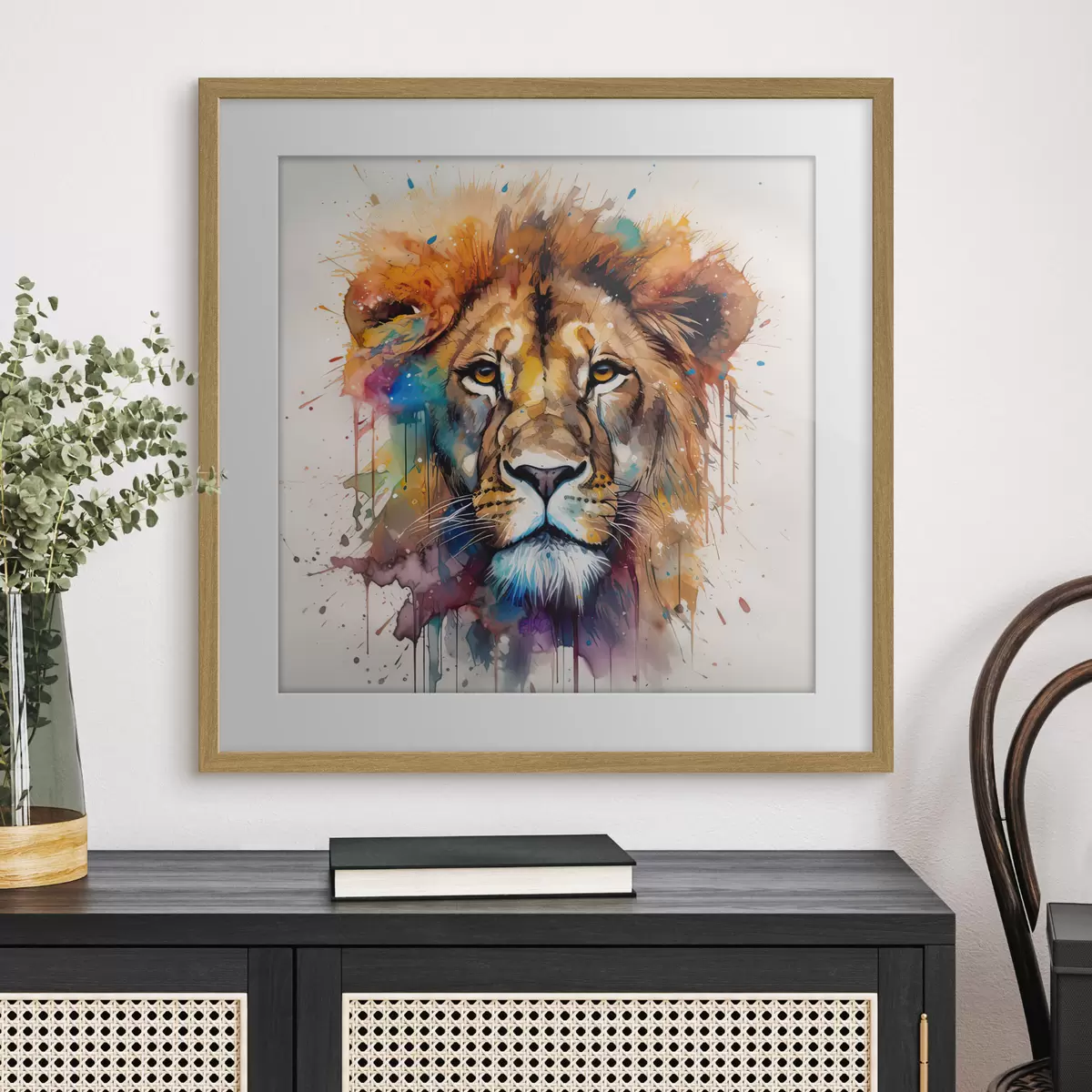 Poster Lion et liberté f32325