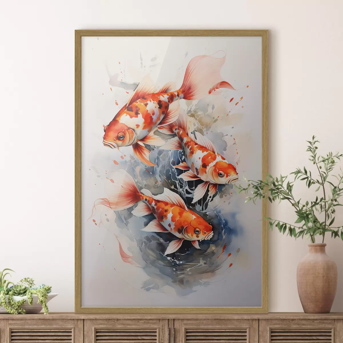 Poster Koi dans l'étang f34247