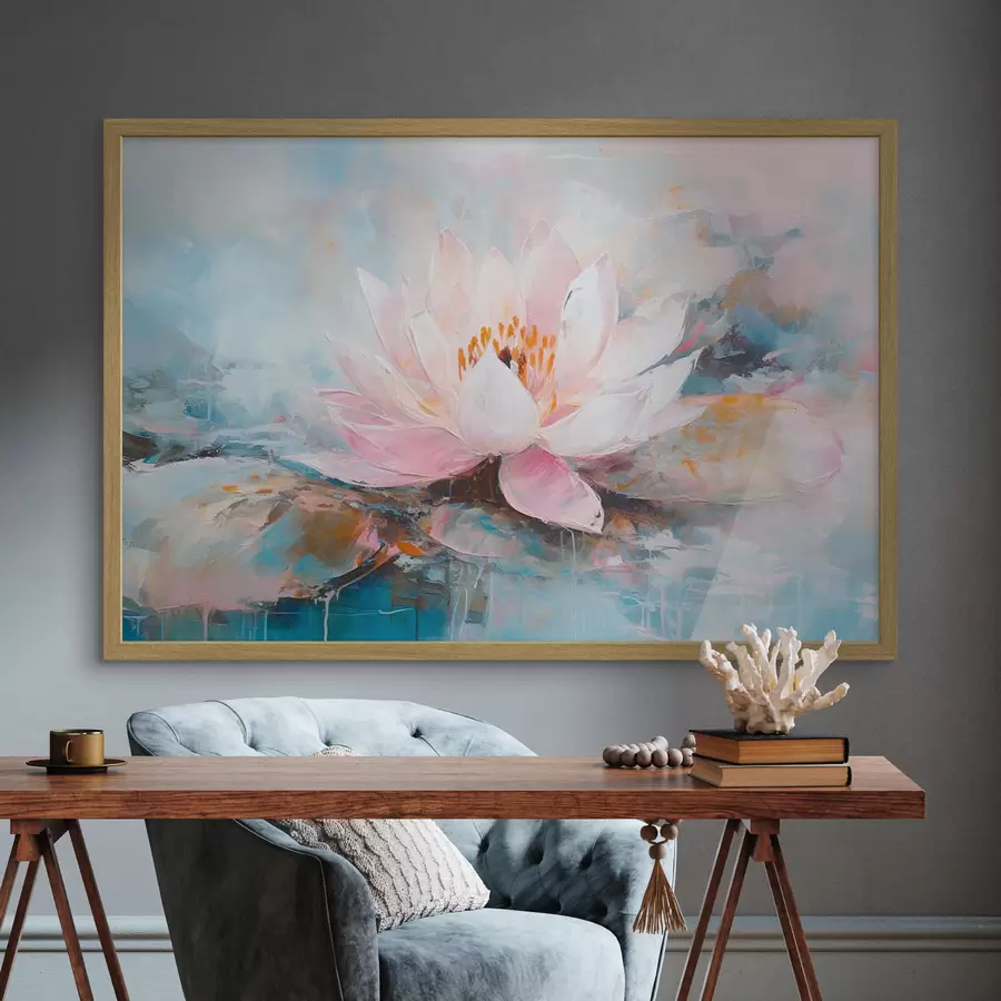 Papier peint Illustration aquarelle d'une pivoine f35449