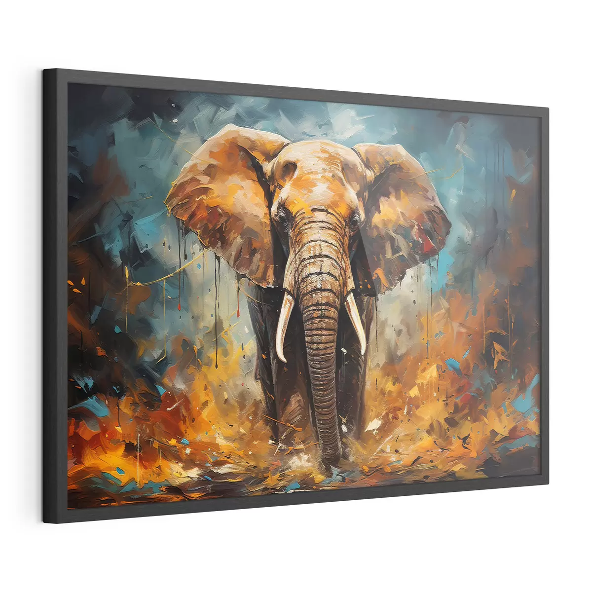 Poster Dessin abstrait, éléphant f35505