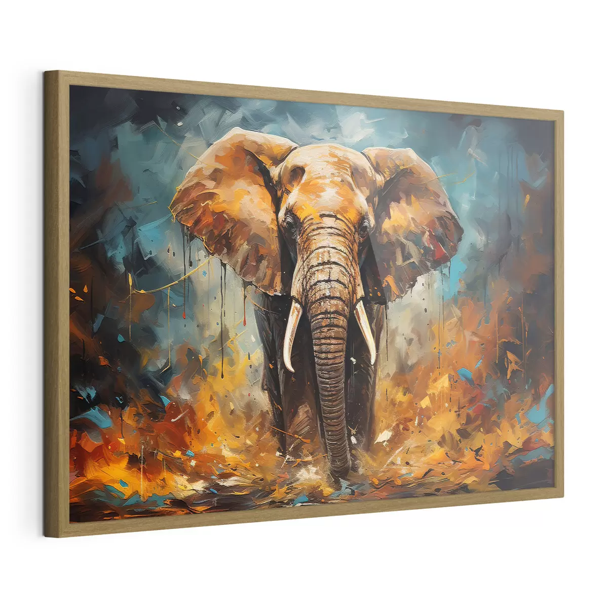 Poster Dessin abstrait, éléphant f35505