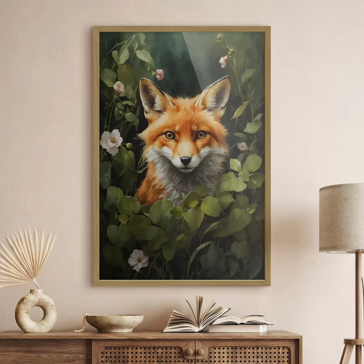Poster Renard dans les buissons f41777