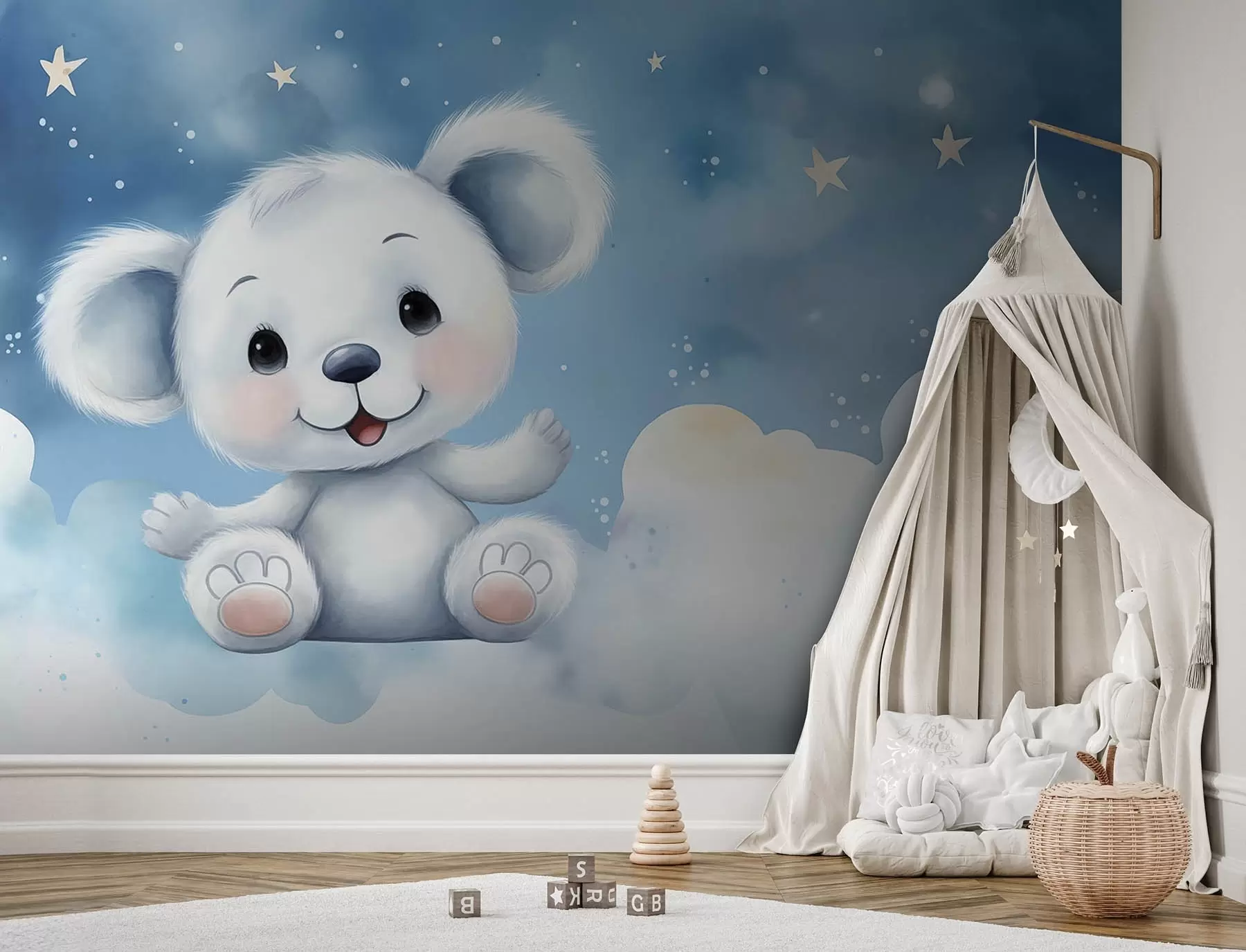 Papier peint Ourson mignon w08505