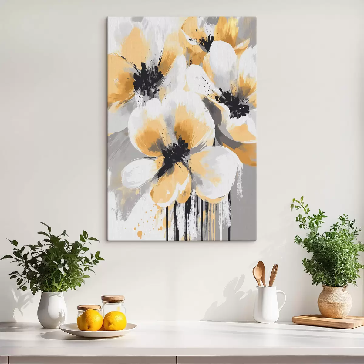 Tableau Fleurs abstraites s42109