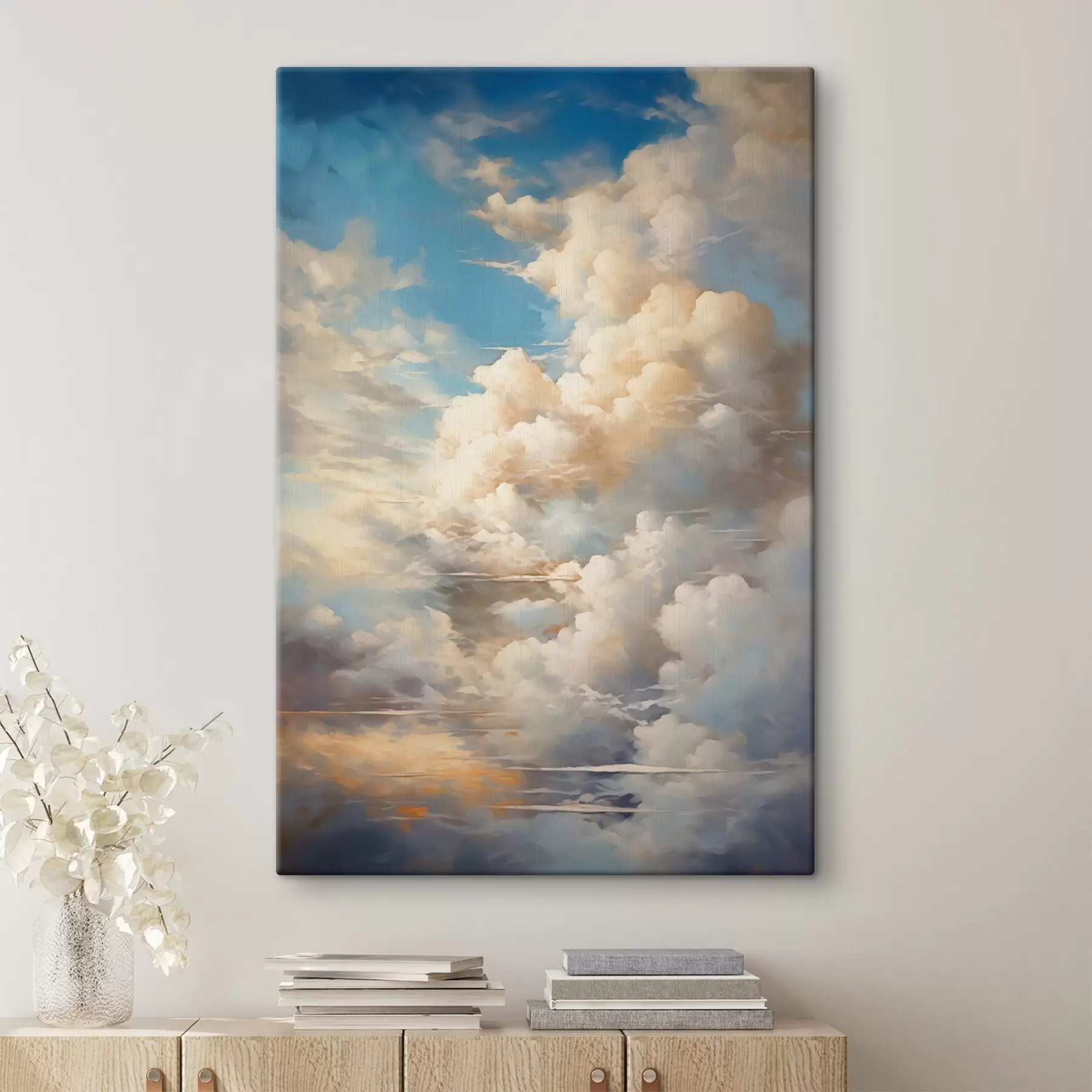 Tableau Ciel avec nuages imitation de peinture s42145