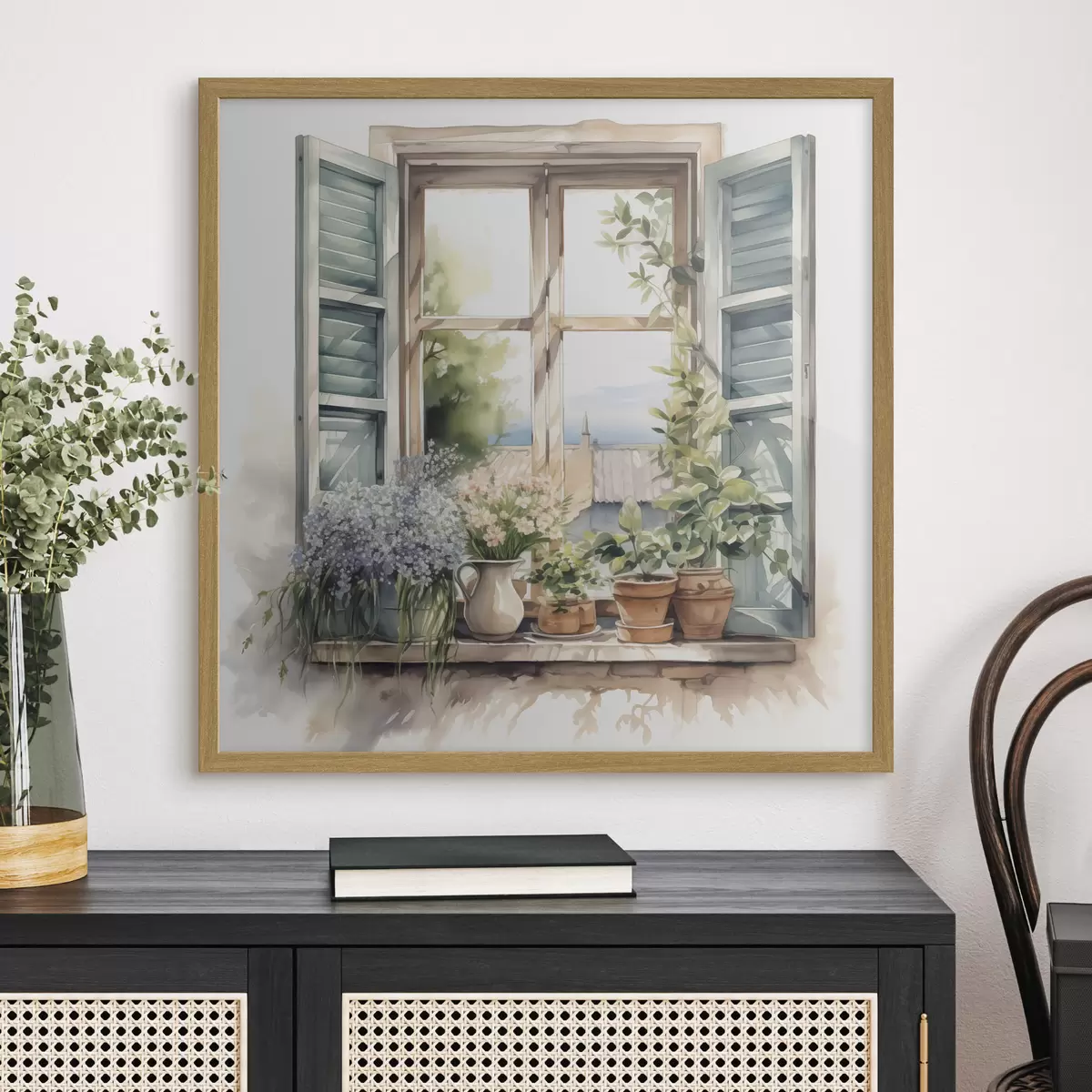 Poster Jardin sur le rebord f42144