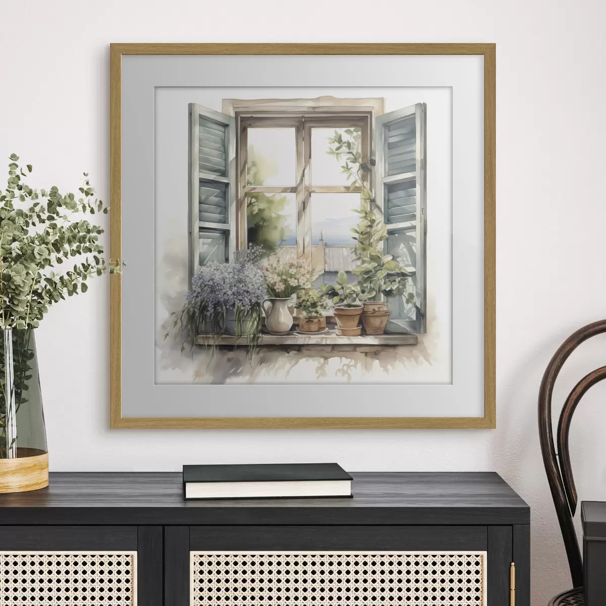Poster Jardin sur le rebord f42144