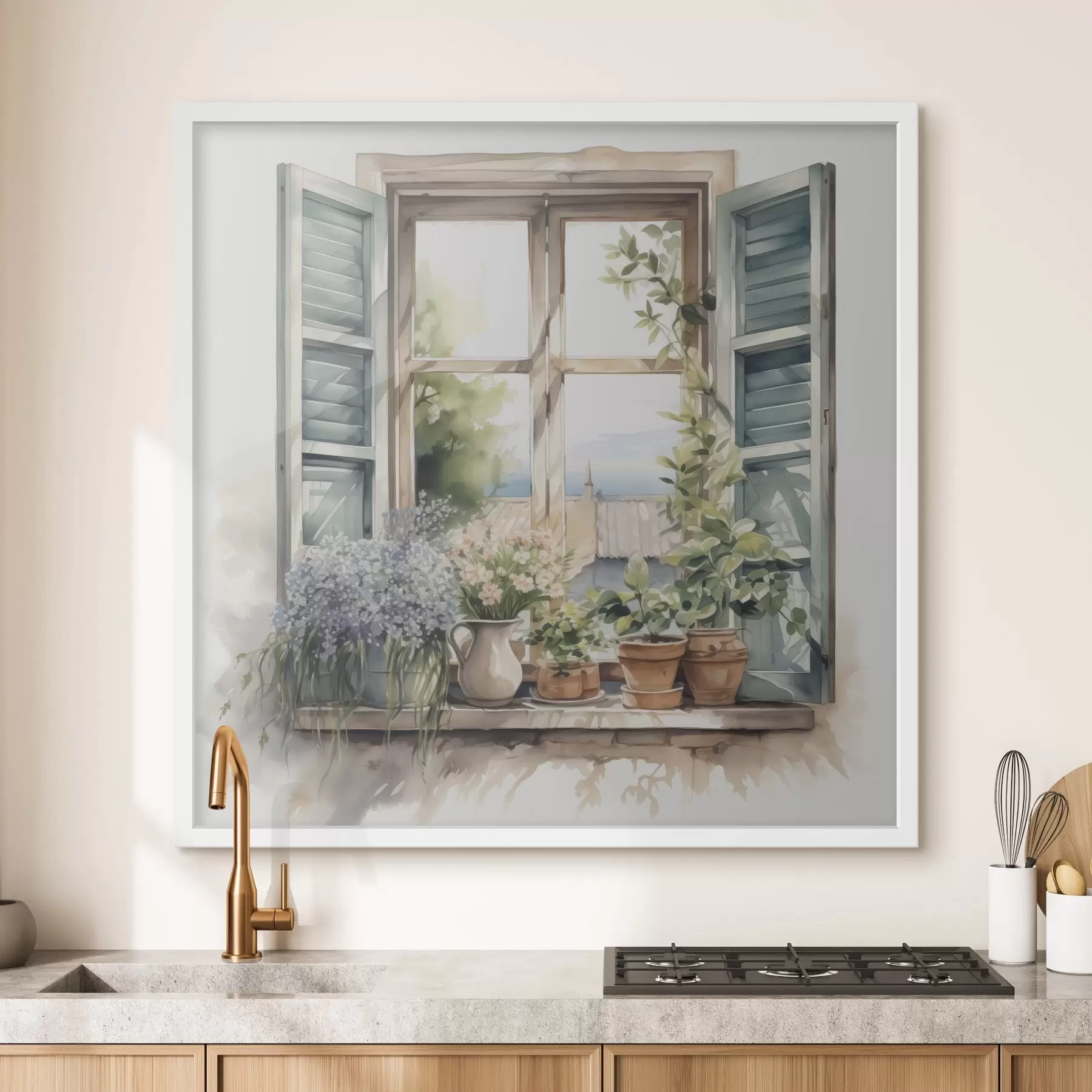 Papier peint Jardin sur le rebord f42144
