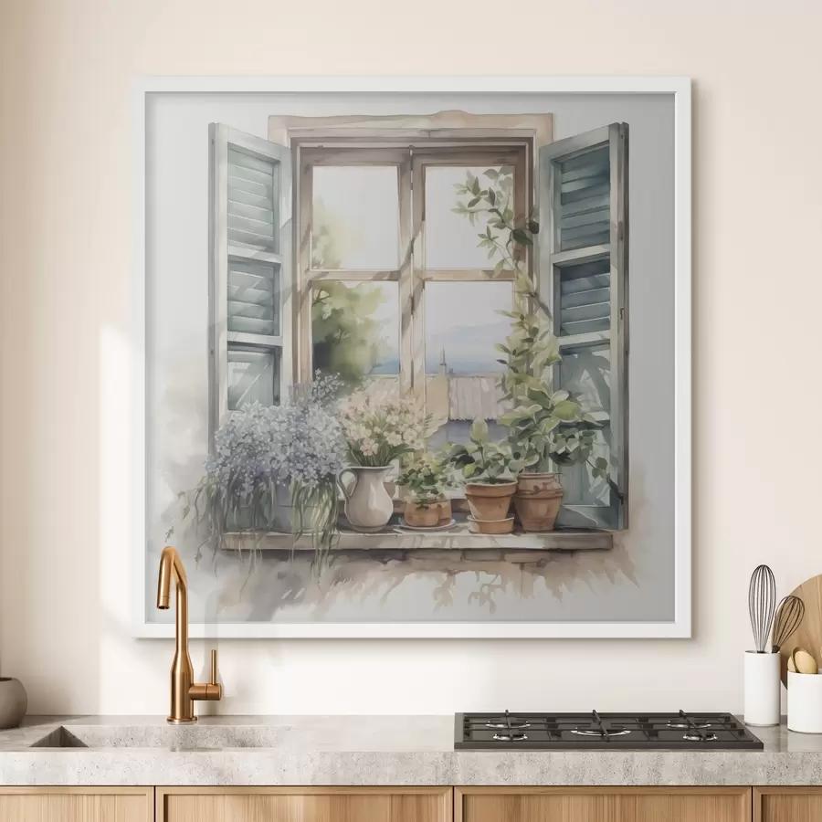 Papier peint Jardin sur le rebord f42144