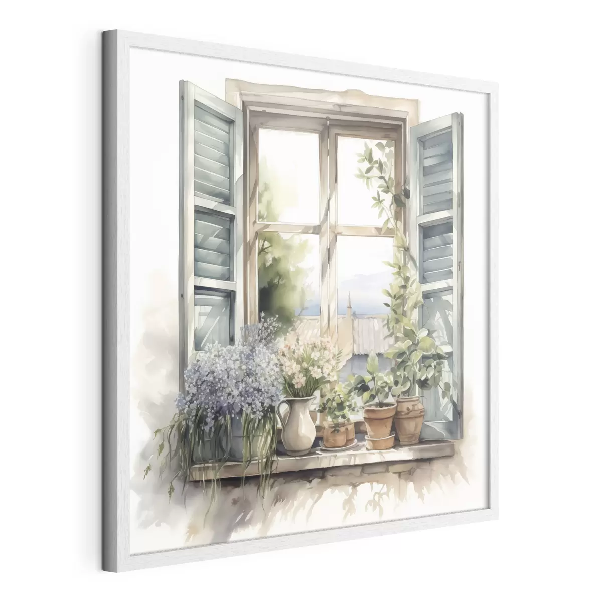 Poster Jardin sur le rebord f42144