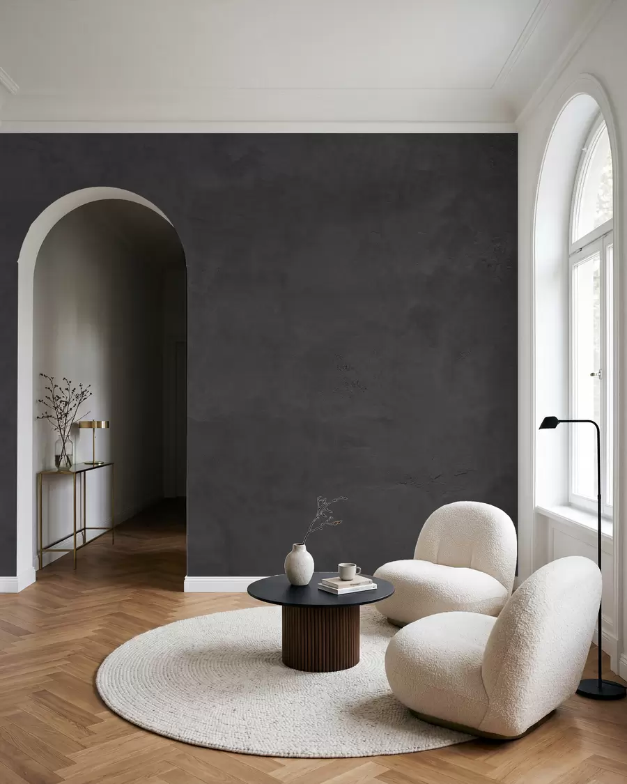 Papier peint Béton anthracite w02553