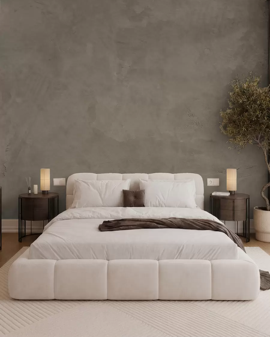 Papier peint Fond brun et beige avec effet de mur en béton w02553v3