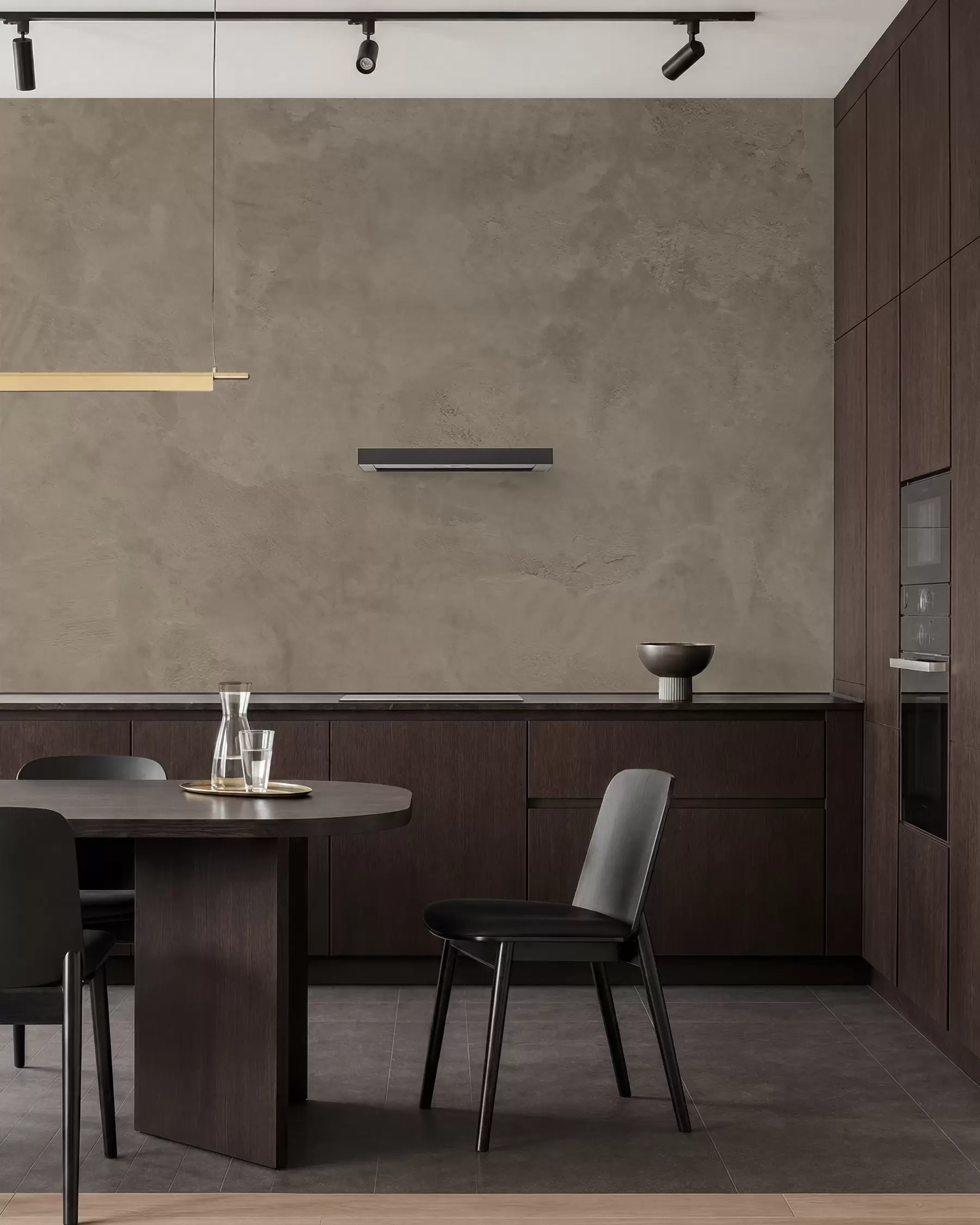 Papier peint Fond brun et beige avec effet de mur en béton w02553v3