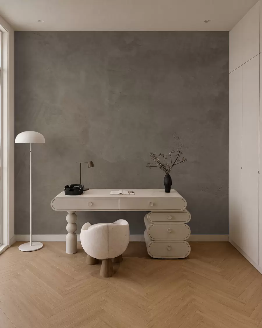 Papier peint Fond brun et beige avec effet de mur en béton w02553v3