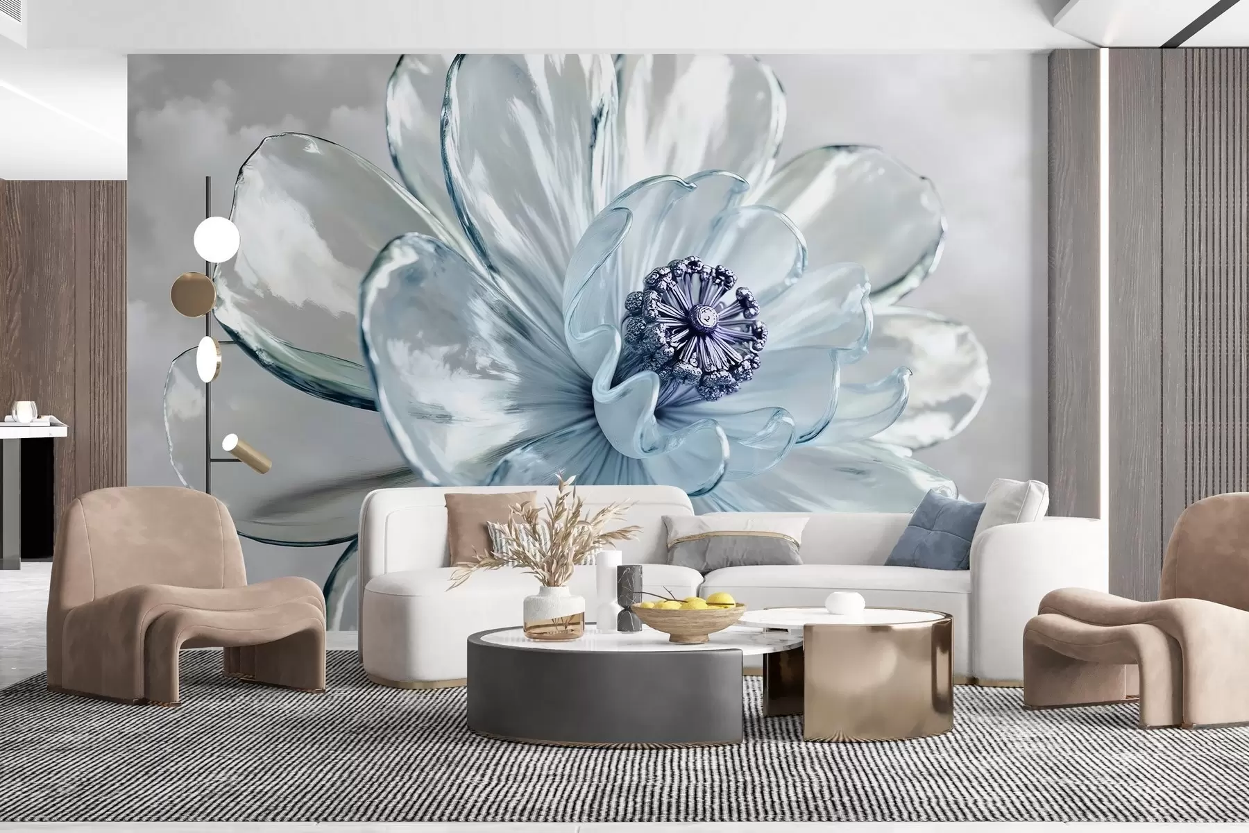 Papier peint Fleur majestueuse transparente w02677v1