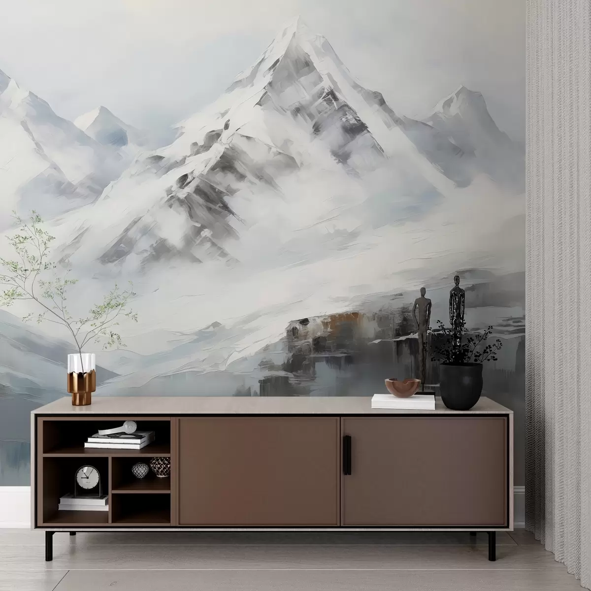 Papier peint Montagnes stylisées w02681
