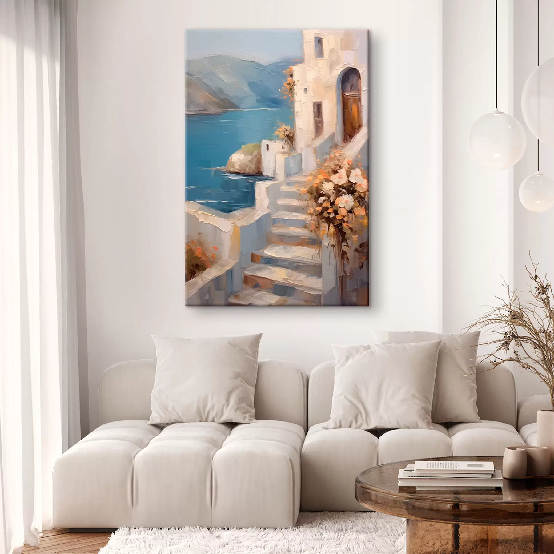 Tableau Maison au bord de la mer s42316