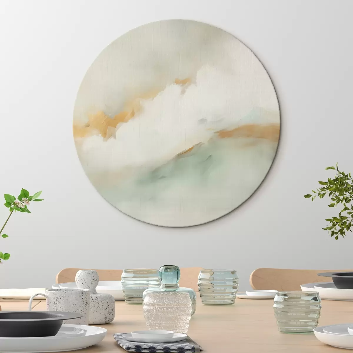 Tableaux rondes Abstraction r41198