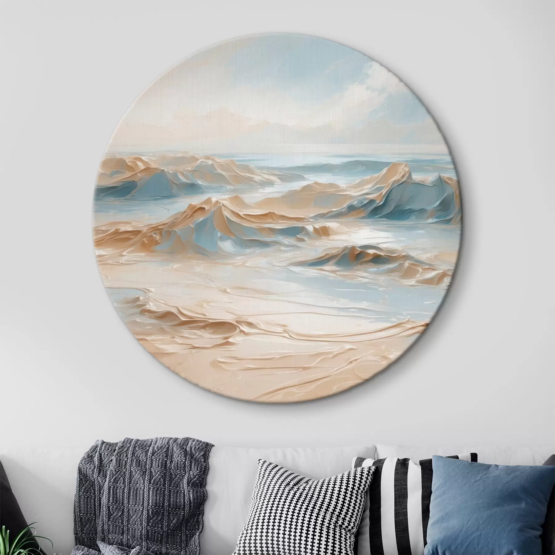 Tableau Rivage de la mer dans le pétrole r41289
