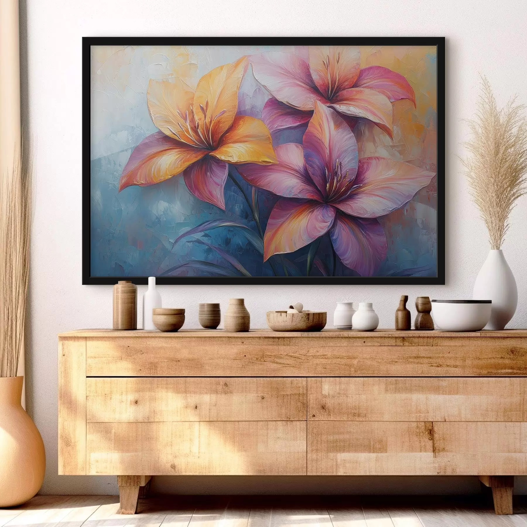Tableau Trois grandes fleurs f42328