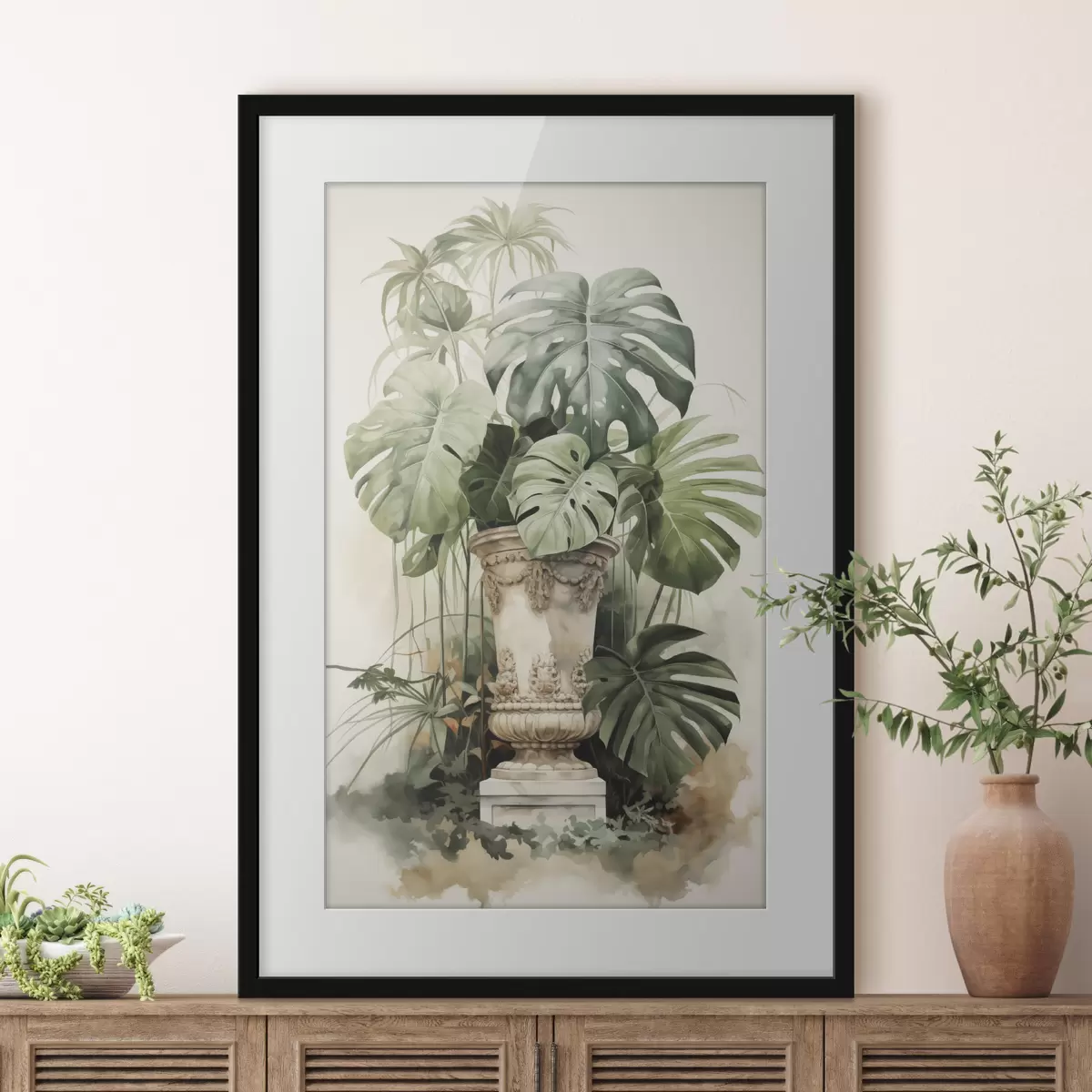Poster Piédestal vert f42351